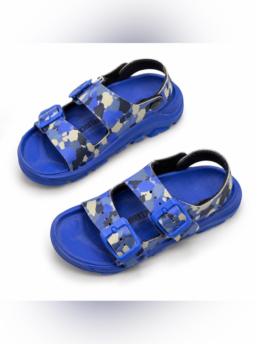 Birkenstock Kids Mogami Sandals – Blue Camo | EU 25 (US Kids 8–8.5)